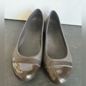 Crocs Womens Brown Ballet Flats Size 7